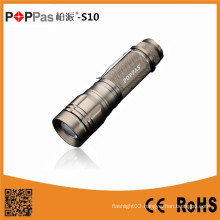 Poppas-S10 10W 400lumens CREE Xm-L T6 Zoom Rechargeable Torch Light